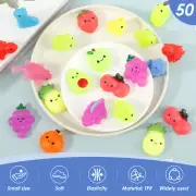 50Pcs Mini Squeeze Toy Cute Mochi Squeeze Toys Dinosaur Fruits Squeeze .t
