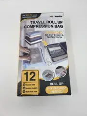 Travel Roll Up Compression Bags Set Of 12 No vacuum needed
