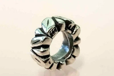 PANDORA | STERLING SILVER LEAF SPACER CHARM ✪NEW✪ 790206 RARE RETIRED LEAVES 925