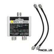 MX72 Antenna Combiner 2-Way Antenna Splitter For Walkie Talkie Two-Way Radio