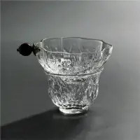 在飛比找momo購物網優惠-【傳真雅器】日式玻璃茶漏(茶具 茶道具 茶漏 濾茶器 公道杯