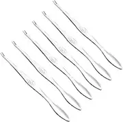 STOBAZA 6pcs 304 Stainless Steel Crab Picker Forks Spoons Quick Crab Eating Tools for Restaurant