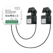 Tuya Wifi/Zigbe Smart Energy Meter 1CH/2CH Solar PV System Power Production Consumption Bidirectional Monitoring Meter P