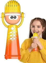 Kids Microphone, Cute Wireless Karaoke Microphones with Light, Early Childhood Developmental Activity, Educational Puzzle Game for Indoor Outdoor