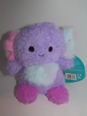 NEW Russ Bum Bumz 4.5 inch AquaBumz Alaina the Purple Axolotil Stuffed Animal