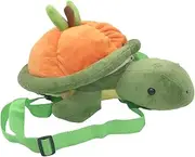 BuryTony Green Turtle Persimmon Plush Backpack Soft Toy or Pillow Casual Bag Fit All People