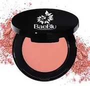 (Dusty Rose) - Best Organic 100% Natural Non-GMO Vegan Pressed Powder Blush for Face, Made in USA by BaeBlu, Dusty Rose