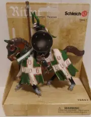 Schleich Turnierritter, Taurus Tournament Knight Green/Gold No.70047 Retired*