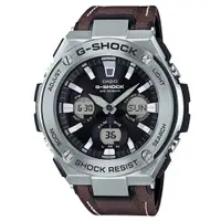 在飛比找蝦皮商城優惠-【CASIO】G-SHOCK 經典現代風格真皮車縫線錶帶設計