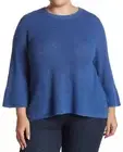 Eileen Fisher Women's Plus Size Neptune 3X Organic Linen Blend Top NWT!