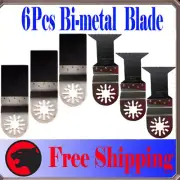 6 Bi-metal Oscillating Multi Tool Saw Blade For Fein Multimaster Dremel Ridgid