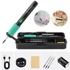 15W 5V Soldering Iron Kit DIY Cordless Rechargeable With 3 Soldering Iron Tips
