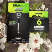 Gillette Labs With Exfoliating Bar Razor, Stand And 6ct Refills