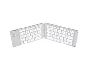 K19 Ultra-thin Wireless 2 Folding Keyboard Ipad Mobile Phone Tablet with Touchpad Bluetooth Keyboard 3 System Compatible