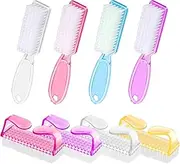 SQULIGT Nail Brushes for Cleaning Fingernails, Handle Grip Nail Scrubber Brush, Manicure Tools Scrub Brushes Kit, Toenail Brush To Clean Under Nails Pedicure Foot Small Brush Women Men (8 Pack)