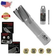 CNC Machined 7/8" Carbide Drill Bit with 3/4" Weldon Shank for Metal Cutting