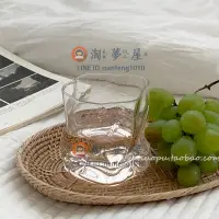 在飛比找樂天市場購物網優惠-水杯韓國異形透明玻璃杯 扭扭水杯威士忌杯 復古牛奶杯咖啡杯拿