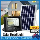 300W LED Solar Street Flood Light Remote Outdoor Garden Security Lamp Waterproof