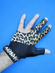 NEW! LEOPARD/BLACK SNAPSHOT® PRO SERIES BILLIARD GLOVE-LEFT OR RIGHT HAND