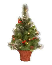 National Tree Company 3ft Crestwood Spruce Half Tree