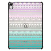 iPad Air 11-inch (M2/M3) iPad Impact Case Teal Lilac Ombre Aztec Transparent