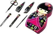 Gogogmee Professional Manicure Nail Set 6pc Nail Clipper Tool Kit Grooming Kit Random Color