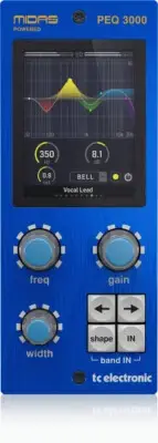 TC Electronic PEQ 3000 -DT Midas-Powered Parametric Channel EQ Plug-In with Anal