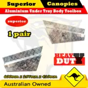 Aluminium Under Tray Body Toolbox 600 257 Underbody Pair Ute Undertray New 1pair