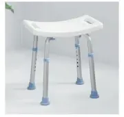 OasisSpace Adjustable Shower Bath Chair Stool Bench Tool Free Anti-Slip 300lbs