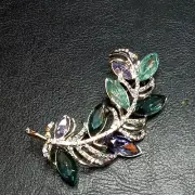 ANNE KLEIN Multicolor Rhinestone Pin Brooch. New Whit Tag. 2046