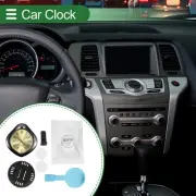 Car Clock Black Plating,Gold Tone Digital Clock Metal,Glass,ABS Water Drop 1 Set