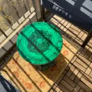 Malachite Table Top, Marble Coffee Table, Green Marble Table, Malachite TableTop