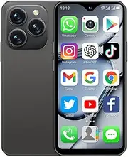 Mini 4G Smartphone Unlocked, 4.3 Inch Full Screen Dual Sim Quad Core Mini Phone Premium Child Phone Small Smartphone Student Pocket Cellphone, 2+16GB (Metallic Black)