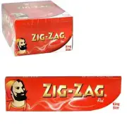 ZIG ZAG RED KING SIZE SLIM ROLLING PAPERS BOOKLETS Multi.
