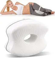 Knee Pillow, Ergonomic Side Sleeper Pillow Memory Foam Knee Pillow Orthopaedic for Leg, Knees, Hip Back and Pregnancy Support, Removable and Washable
