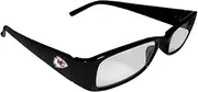 NFL Kansas City Chiefs Unisex Printed Reading Glasses, +1.75, Black, One Size