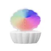 Portable Bluetooth Speaker Shell Design with Colorful Atmosphere Light Heavy Bass Bedroom Music Player Auto Power Off Humidifier