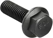 3PCS M12 /M14/ M16,25-60mm Black 10.9 Level Carbon Steel Hexagon Flange Bolts with Tooth Anti-Slip Screw Flange Outer Hexagon Bolt(60mm,M16)