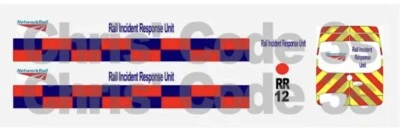 Code 3 Adhesive Vinyl Decals suit 1/43 1/50 - Network Rail Incident - Sprinter