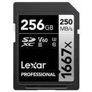 Lexar 1667x UHS-II SDXC SD Card - 256GB