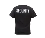 2-Sided Security Black T-Shirt Medium