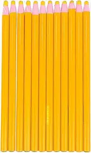 NUOBESTY Peel- Off Wax Pen, 1 Box Yellow Peel- Off Grease Pencil Roll Paper Point Pen China Markers Grease Pencils Multi- Purpose Marker Pen for Home Store|17. 5x5. 5x2cm