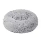 Fluffy Dog Wool Bed Soft Plush Round Dog Pillow Self-warming Snooze P9Y2