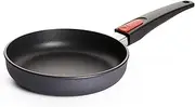 Woll Diamond Lite Flat Pan Diameter 20 cm Height 5 cm with Removable Handle Suitable for Ceramic, Gas, Electric, Halogen - Not Suitable for Induction Cookers, Cast Aluminium, Non-Stick Coating,
