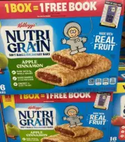 2 Nutri Grain Soft Baked Apple Cinnamon Breakfast Snack 16 Bars Value Pack