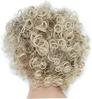OATIPHO Short Afro Wig with Bangs High Temperature Fiber Fashion Hairpiece for Women Stylish Daily Use Headwear Comfortable Breathable for Hair Problems