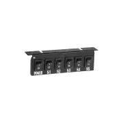 1 x Narva Switch Panel With 6 Switches controls the lights and flash patterns