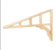 Treated Pine Door Canopy / Door Hood Timber Frame Only (1 PAIR - 2 ENDS)