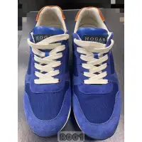 在飛比找蝦皮購物優惠-R001 HOGAN REBEL藍色麂皮休閒鞋/男生休閒鞋/