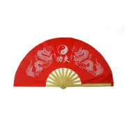 Chinese KungFu TaiChi Wushu martial art Dance Bamboo Bone Red Dual White Dragon
